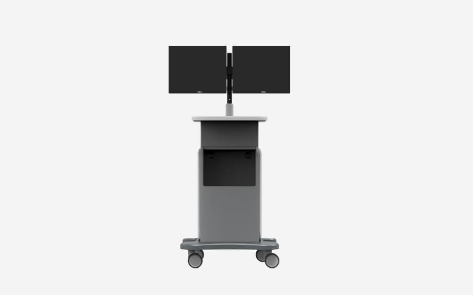 GARION çift monitörlü iş istasyonu — Advanced Visualization Solution