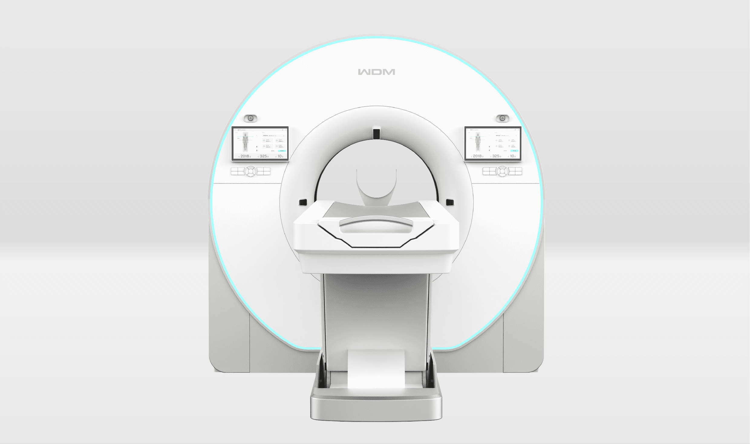TurboTom 1S PRO BT Sistemi — ön görünüm, çift yatak başı kontrol ekranı