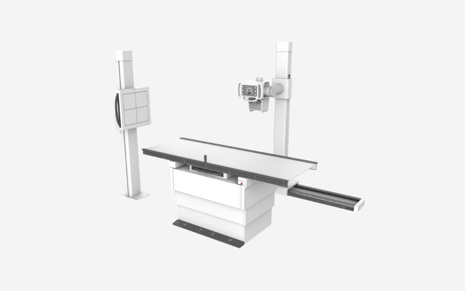 SG HealthCare Jumong F — floor rail tüp standı ve masa