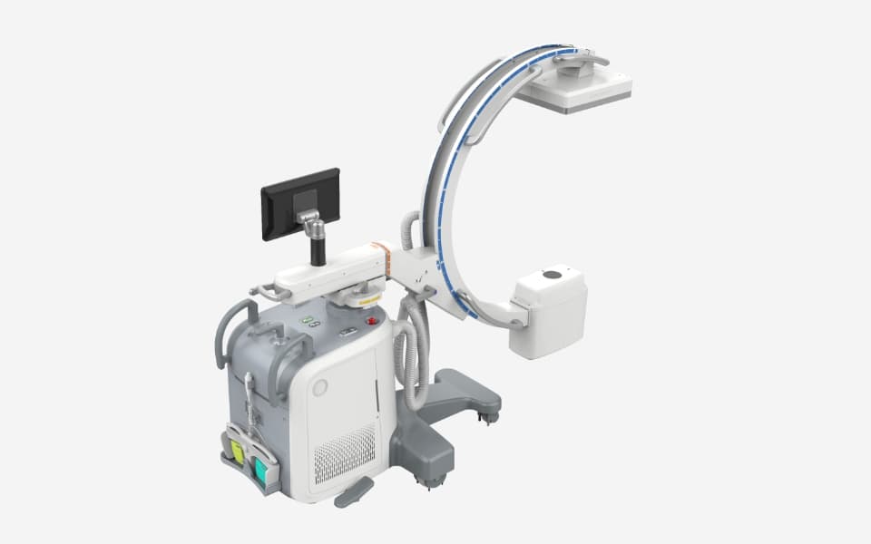 GARION+ dijital FPD ve jeneratör ünitesi — ürün render